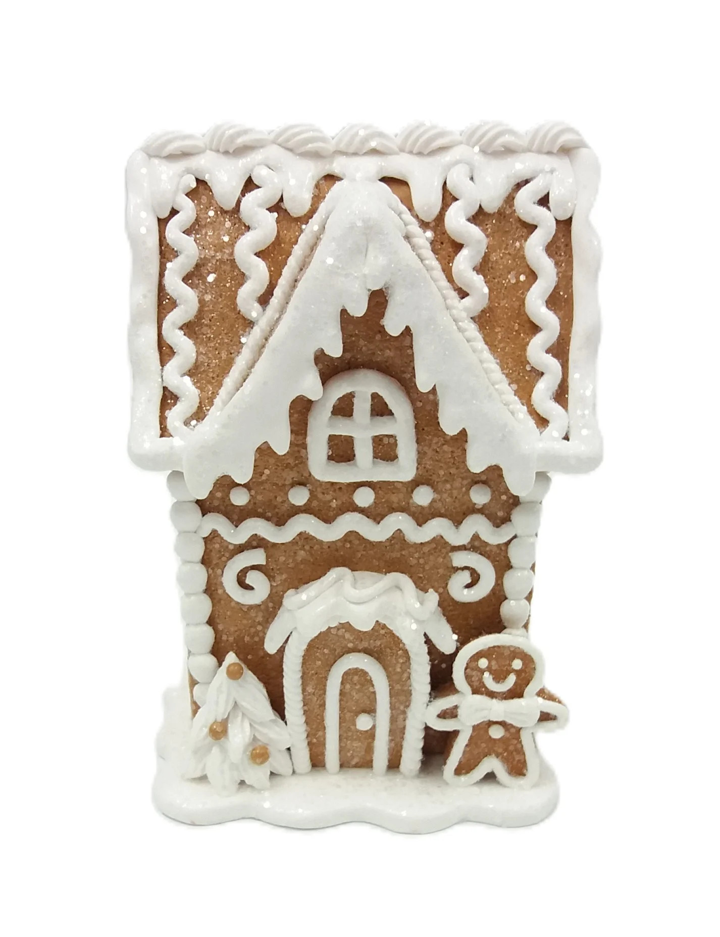 Gingerbread House Christmas Tabletop Decoration, Multicolor, 5", by Holiday Time | Walmart (US)