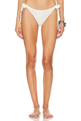 self-portrait Crochet Bikini Brief in White from Revolve.com | Revolve Clothing (Global)