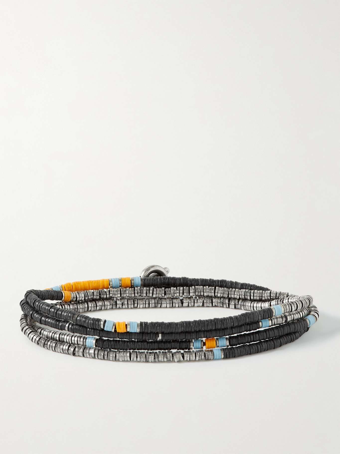 Silver and Vinyl Beaded Wrap Bracelet | Mr Porter (US & CA)