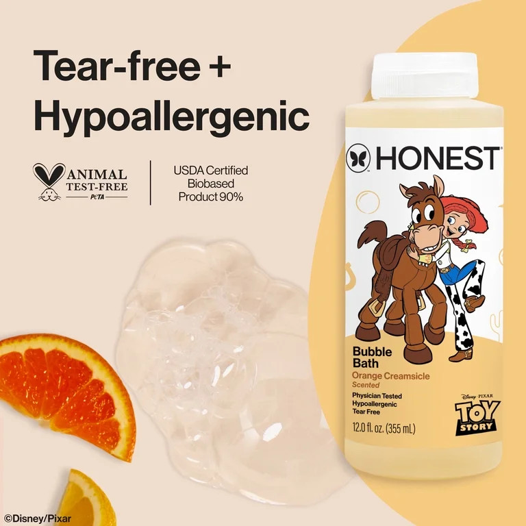 The Honest Company Disney Pixar's Toy Story  Bubble Bath, Orange Creamsicle, 12 oz | Walmart (US)