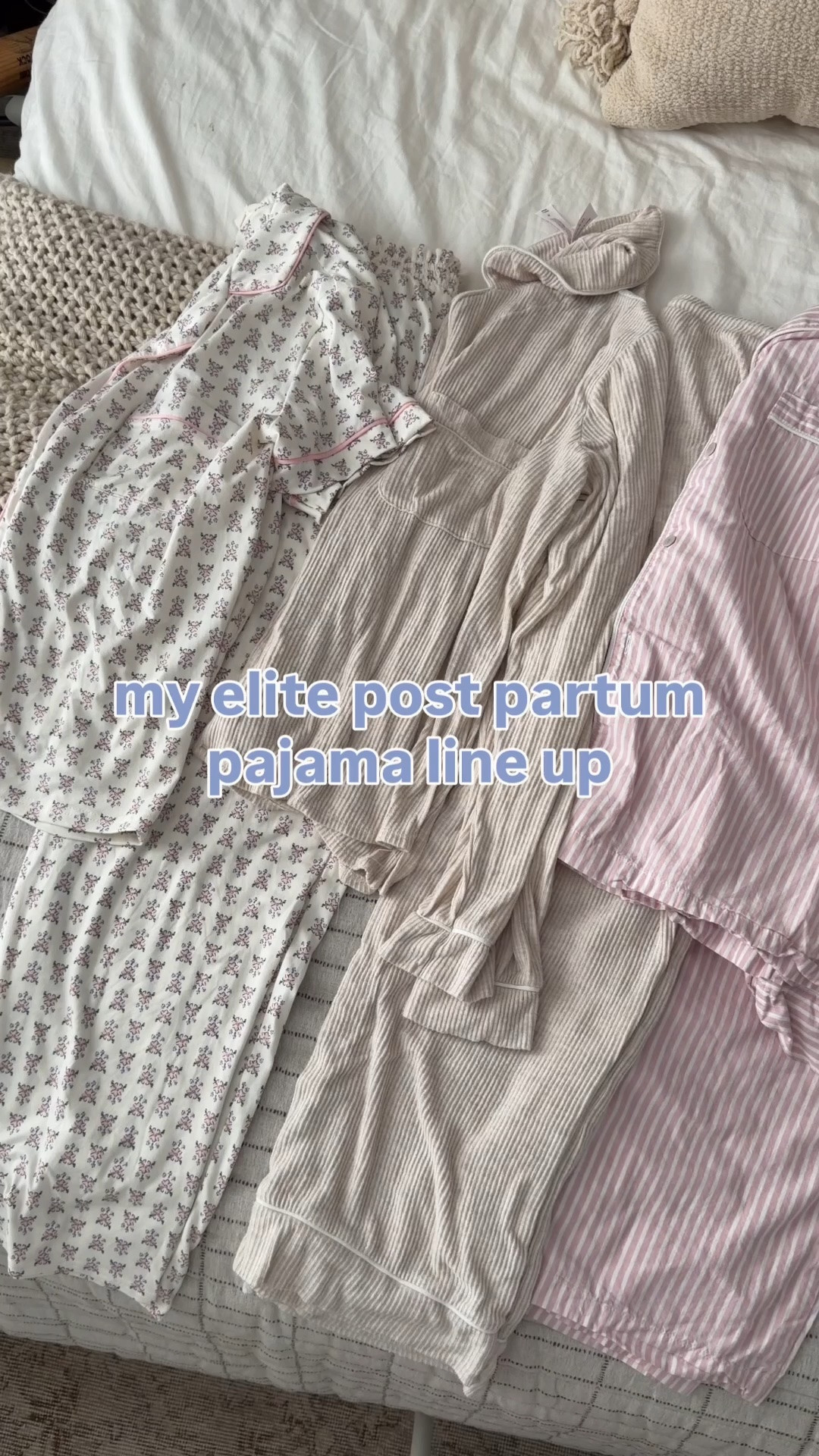 I put together an elite collection of all the post partum pajamas you need and they're all SUPER SOFT and breast feeding friendly! One short sleeve long pants, two long sleeved long pants, 1 sleep dress, 2 short sleeve and shorts - perfection!

#LTKmomlife #LTKBaby