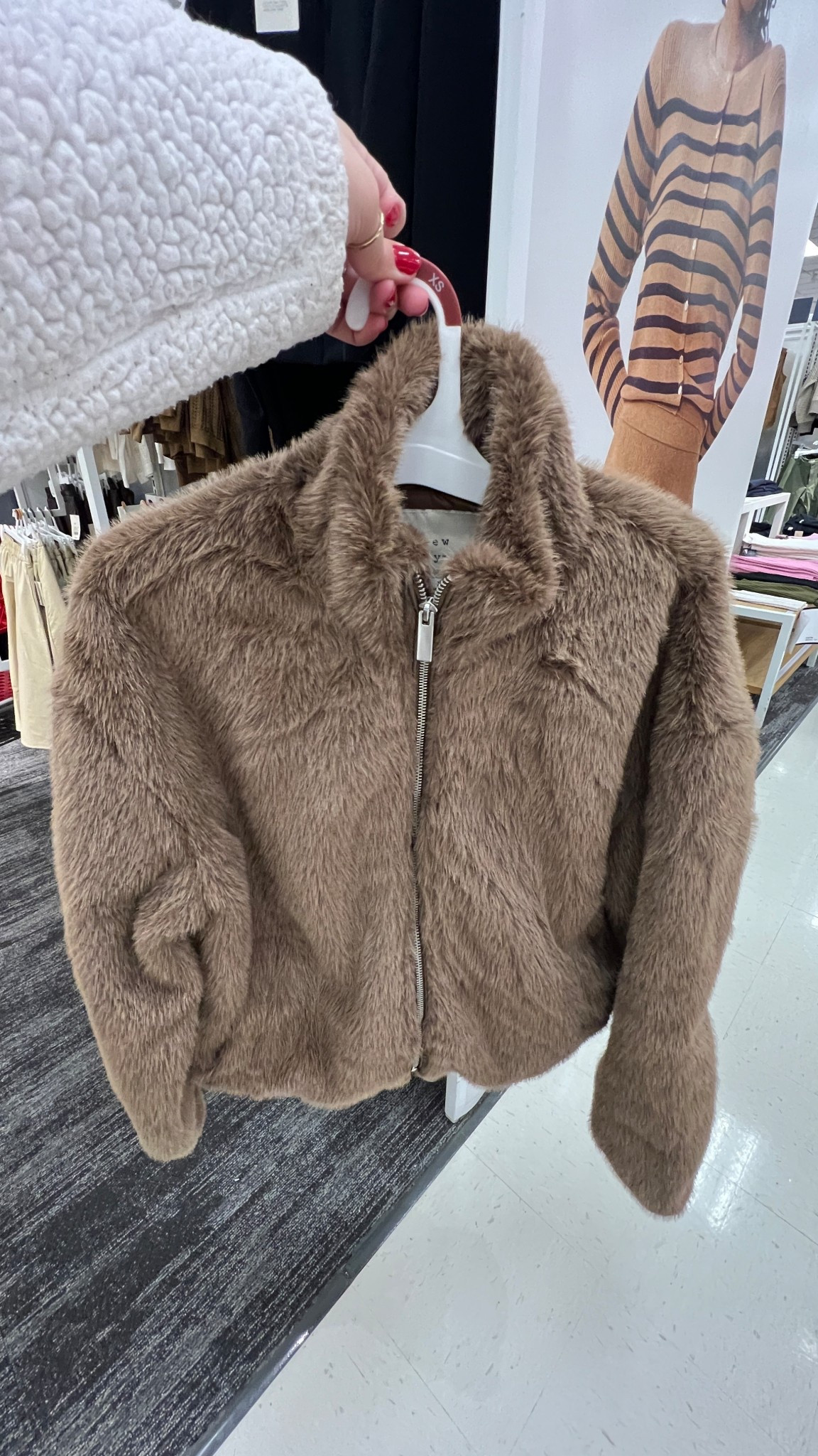 Now 20% off at Target 
Women's Faux Fur Zip-Up Jacket - A New Day™

#LTKSeasonal #LTKSaleAlert #LTKStyleTip