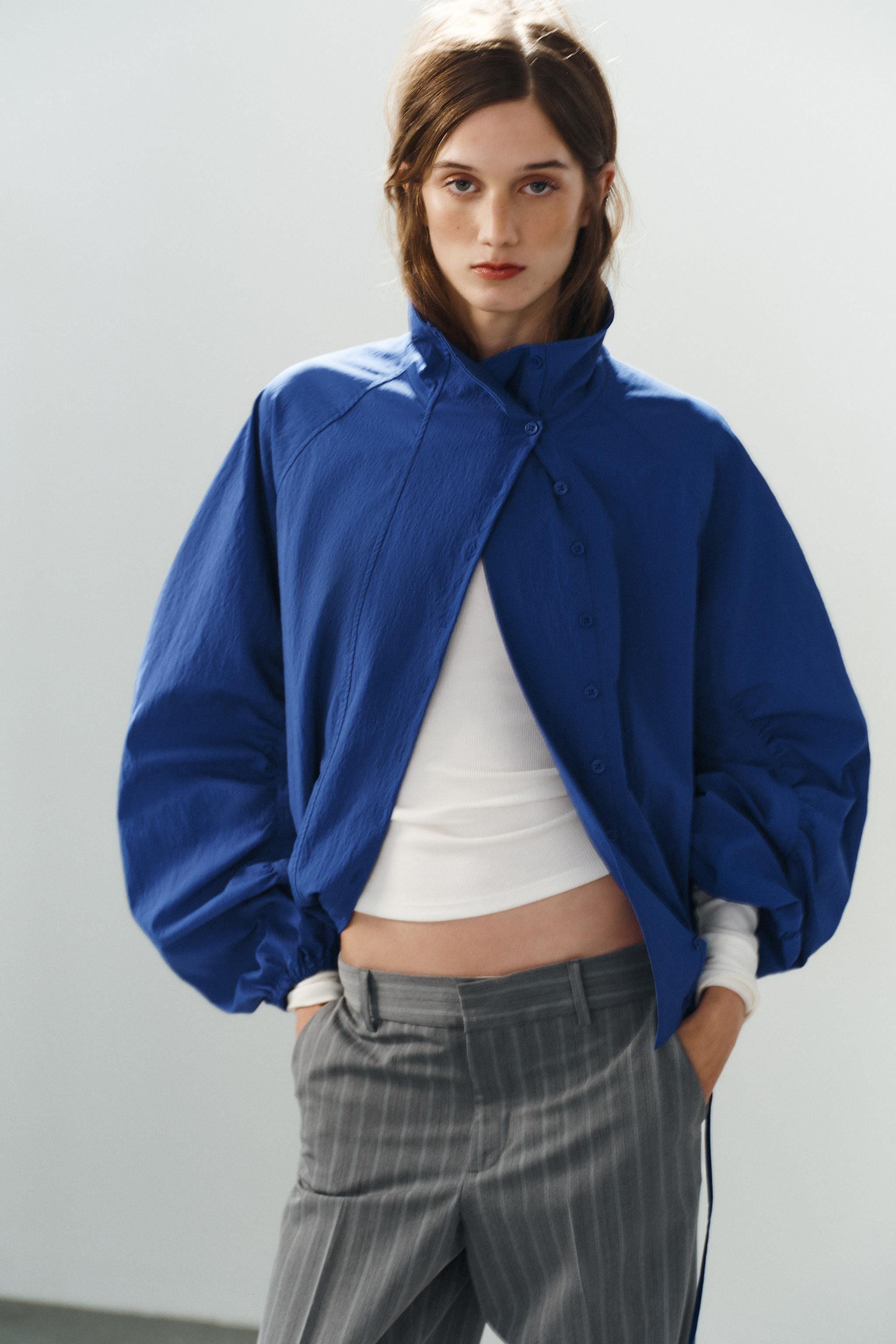 TECHNICAL FABRIC BUTTON JACKET | Zara US