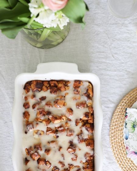 This ruffled baking dish is perfect for casseroles (this is my cinnamon roll casserole), lasagnas, and anything you want to take from the oven to the table. 

#LTKparties #LTKfamily