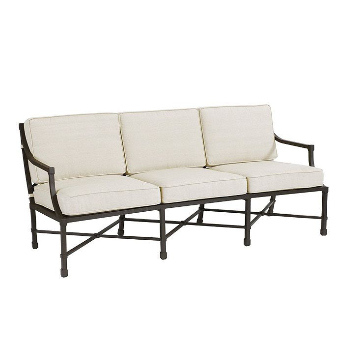 Suzanne Kasler Directoire Outdoor Sofa | Ballard Designs | Ballard Designs, Inc.