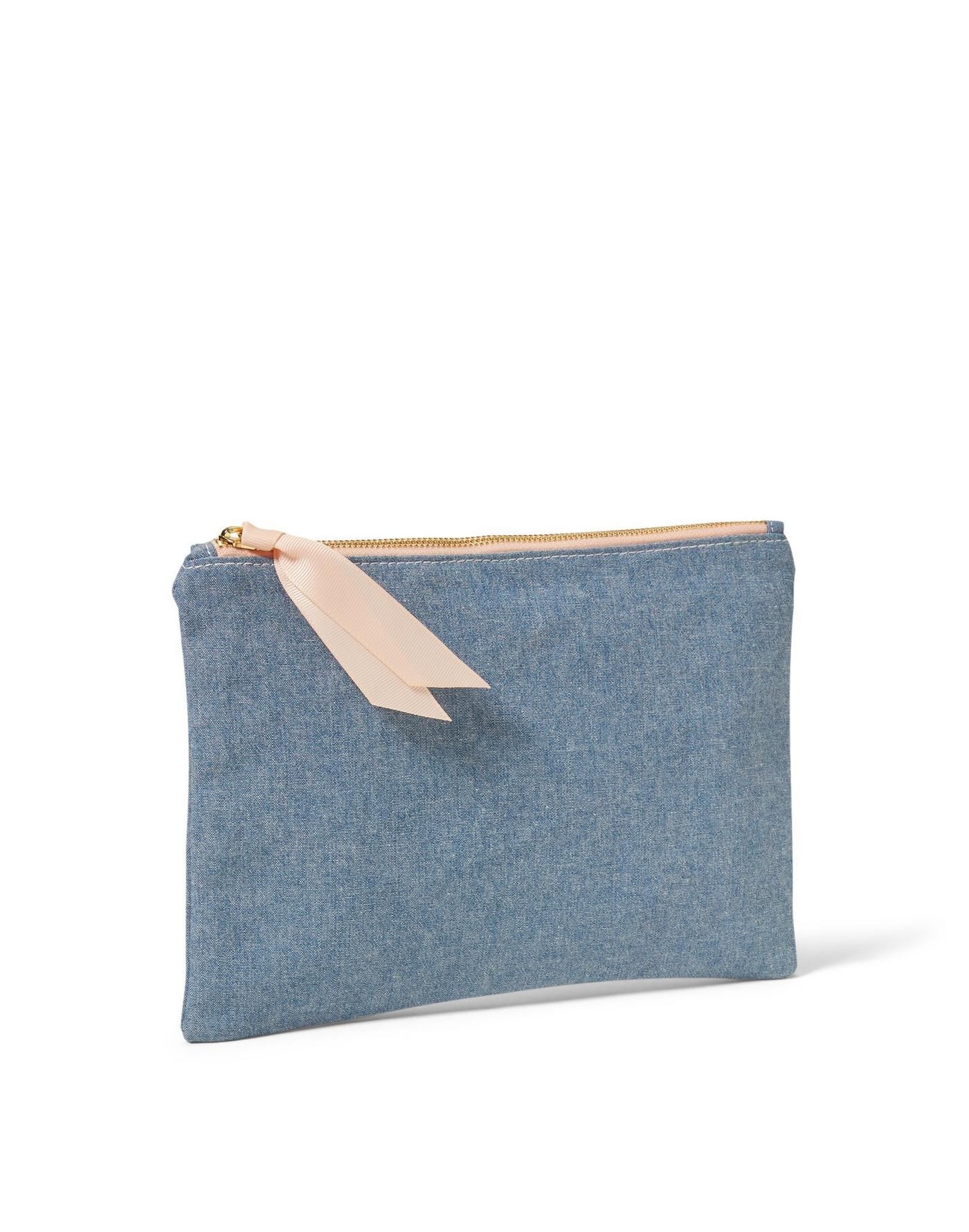 Sugar Paper Chambray Pouch | Janie and Jack