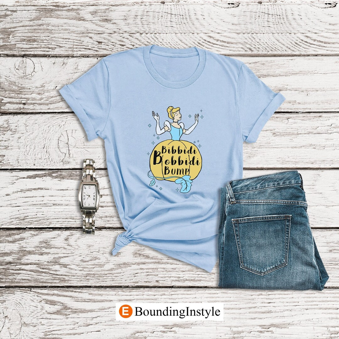 Cinderella Shirt, Bibbidi Bobbidi Bump Shirt, Disney Maternity Shirt, Pregnancy Announcement Shir... | Etsy (US)