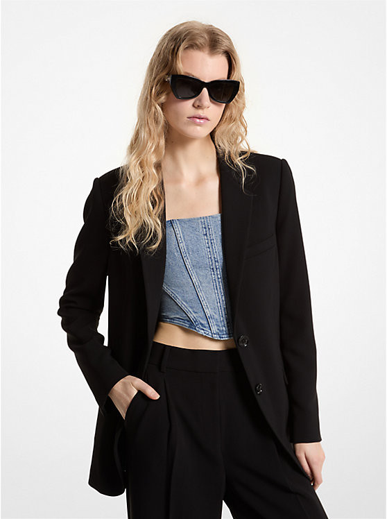 Crepe Boyfriend Blazer | Michael Kors US