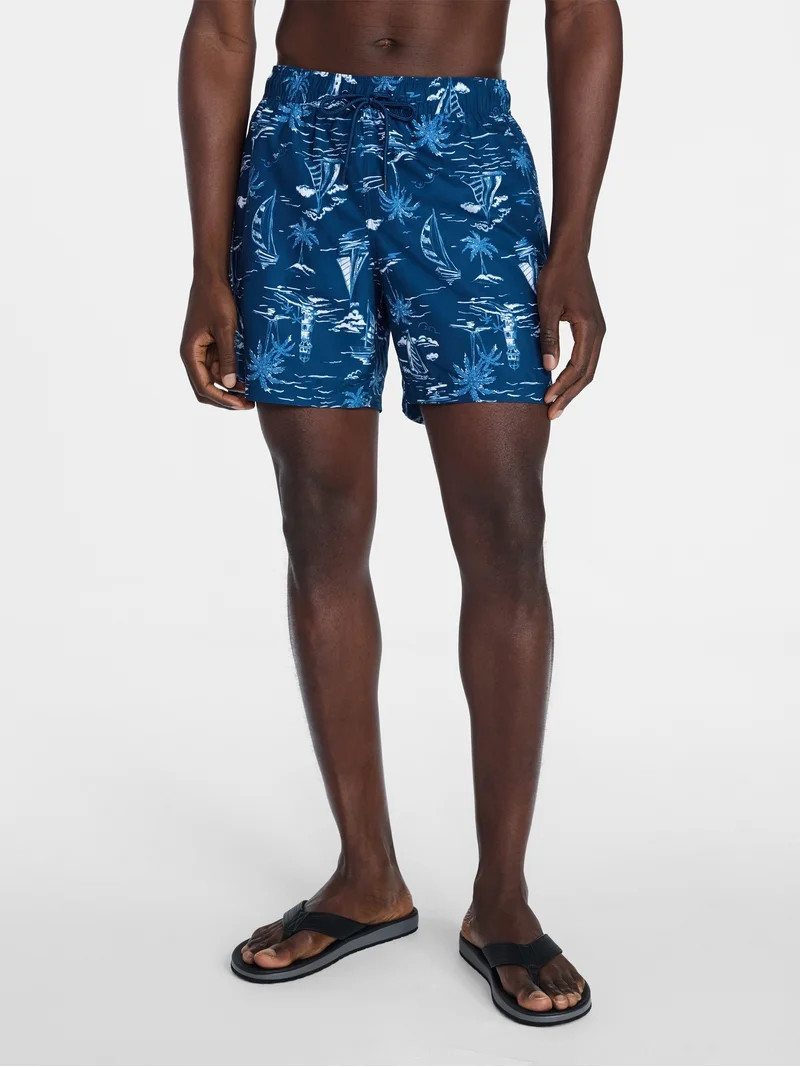 George Men's and Big Men's Swim Shorts, 6" Inseam, Sizes S-3XL | Walmart (US)