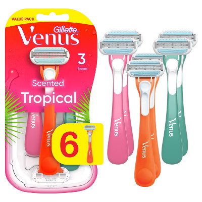 Venus Tropical Women's Disposable Razors - 6ct | Target