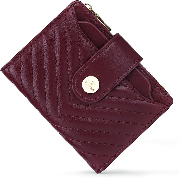 Small Womens Wallet,Slim Bifold Leather Wallet for Women RFID Card Holder Ladies Compact Pocket W... | Amazon (US)