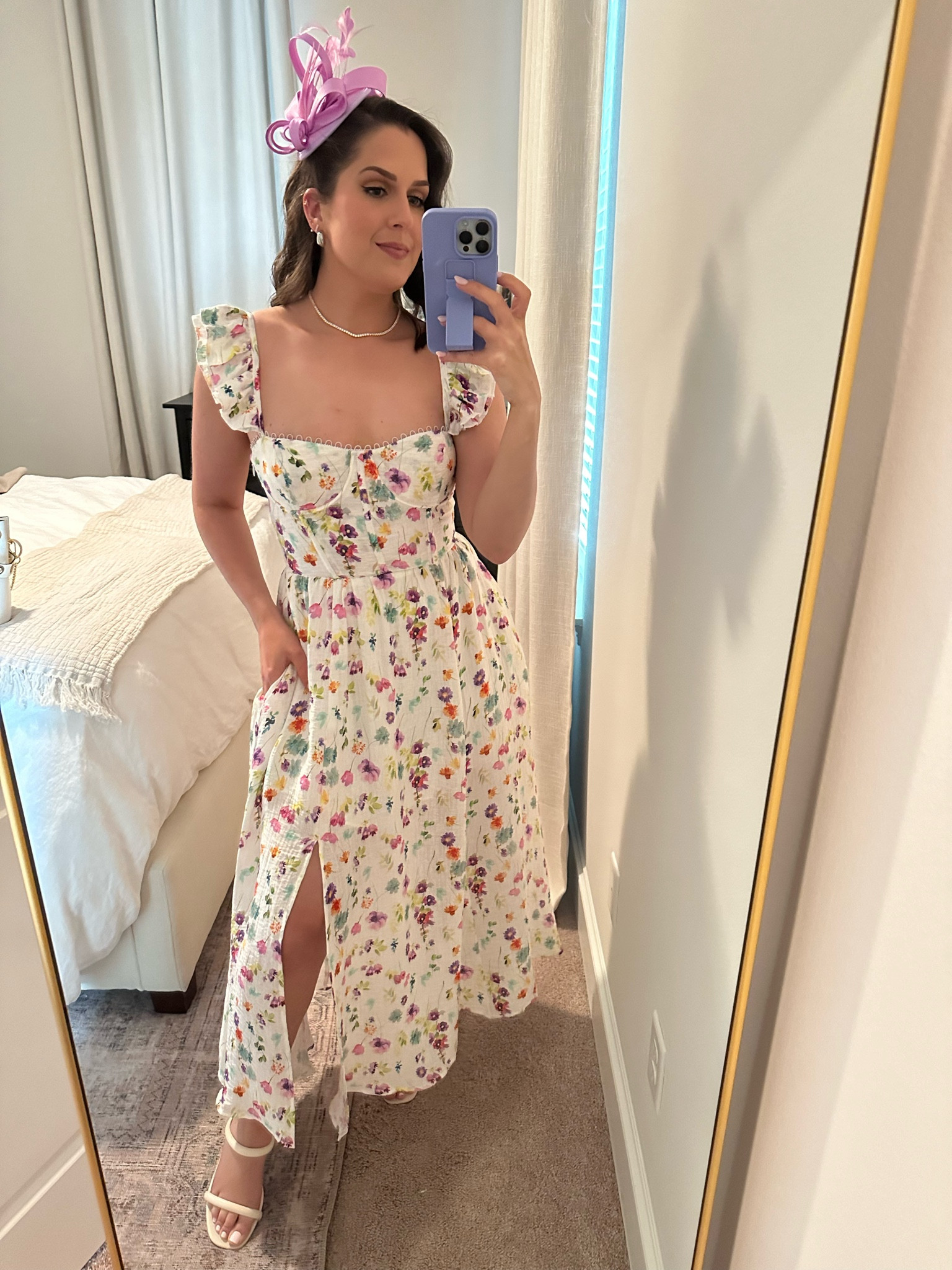 Kentucky Derby day 
Kentucky derby outfit
Derby outfit
Derby dress 
Kentucky Derby dress
Churchill Downs 
Fascinator 
Amazon Finds
Revolve dress 
ASTR The Label dress 
Floral dress
Spring dress
Summer dress
Floral midi dress
Floral spring dress
Floral summer dress
White heels
Ivory heels
Cream heels
Dolce vita heels 

#LTKStyleTip #LTKShoeCrush #LTKFindsUnder100