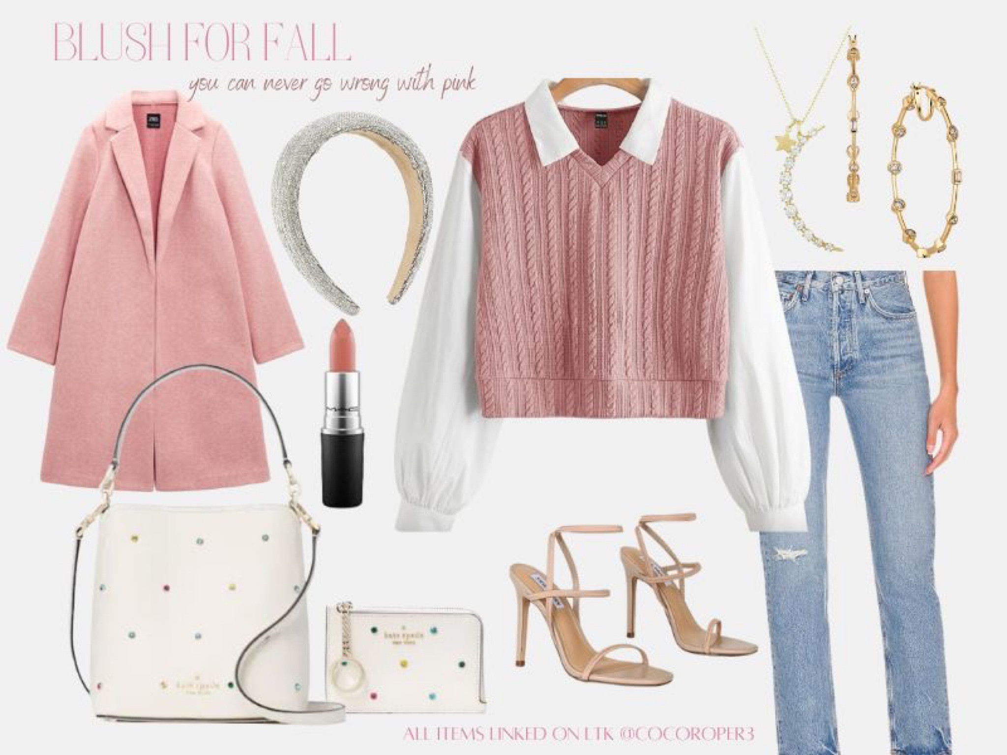 Blush Pink Fall outfit. I love blush it’s the perfect combination of fancy.classy, and beautiful!! 

#LTKU #LTKHoliday