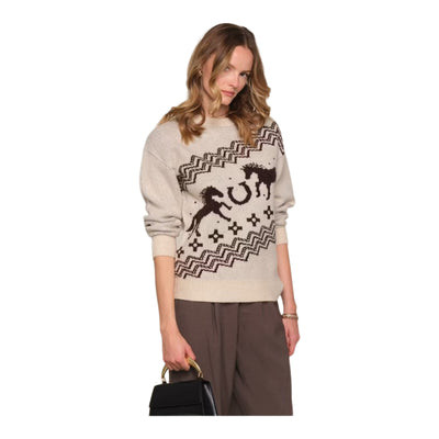 Yulia Horse Sweater JXS / ECRU | Denny's