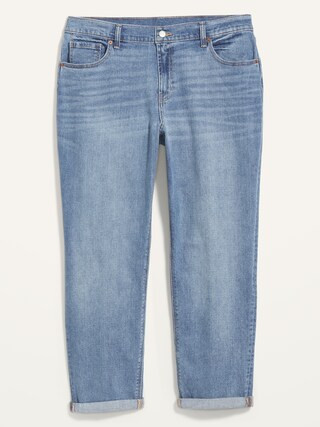 Mid-Rise Boyfriend Straight Jeans for Women | Old Navy (US)