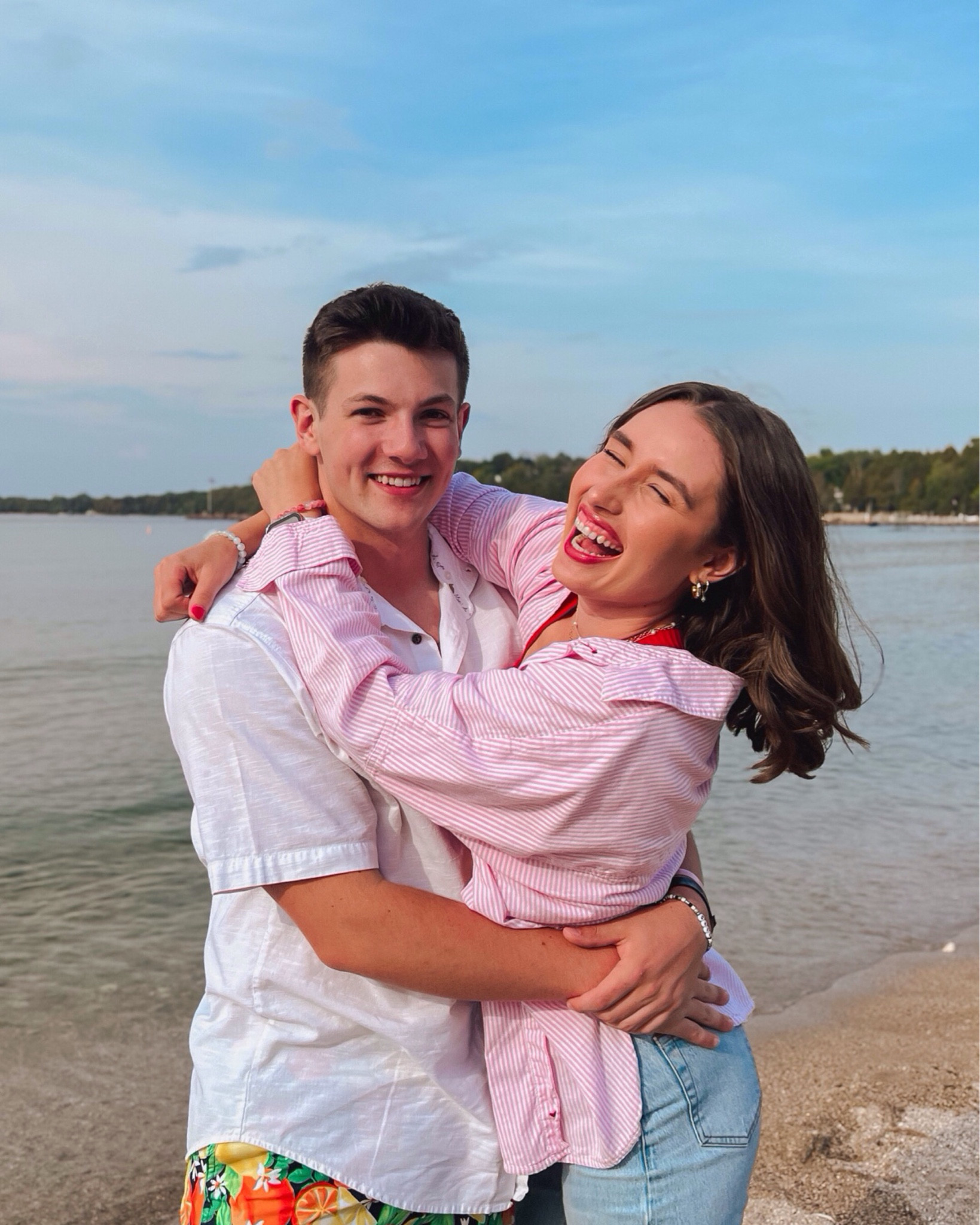 summer beach outfit 💕🏖️👙

American Eagle pink striped oversized button down shirt (thrifted) —> the little heart is too cute!

Abercrombie curve love 90s relaxed jeans? Size 26R in light destroy

PAVOI gold hoops are perfect for everyday!

PAVOI pearl gold huggie 

Red Carpet Gel Nail Polish

My rectangle tortoise shell sunnies (part of 2-pack!)

Sewyer Gold Pearl Necklace

Wes swim shorts from Old Navy & thrifted white shirt

#beachoutfit
#summeroutfit
#menssummeroutfit
#womenssummeroutfit
#summermusthaves

#LTKSeasonal #LTKfindsunder50 #LTKswim