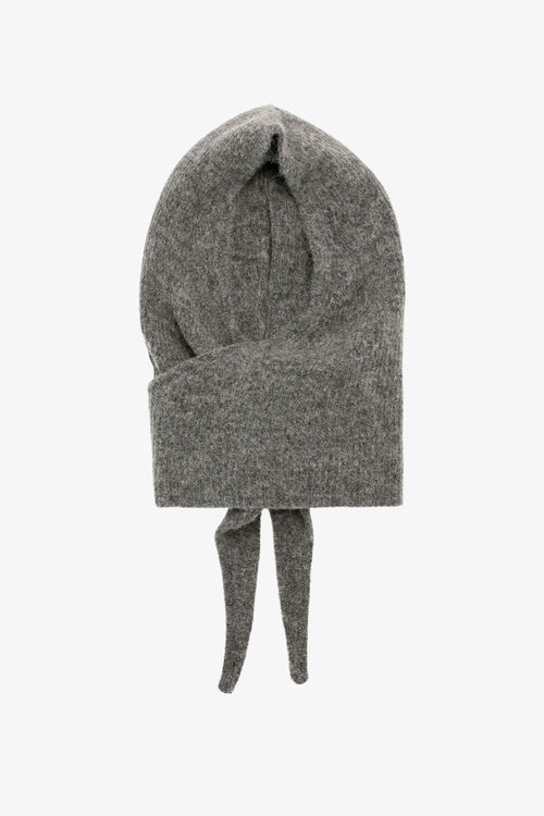 Grey Soft Wool Balaclava | Ganni