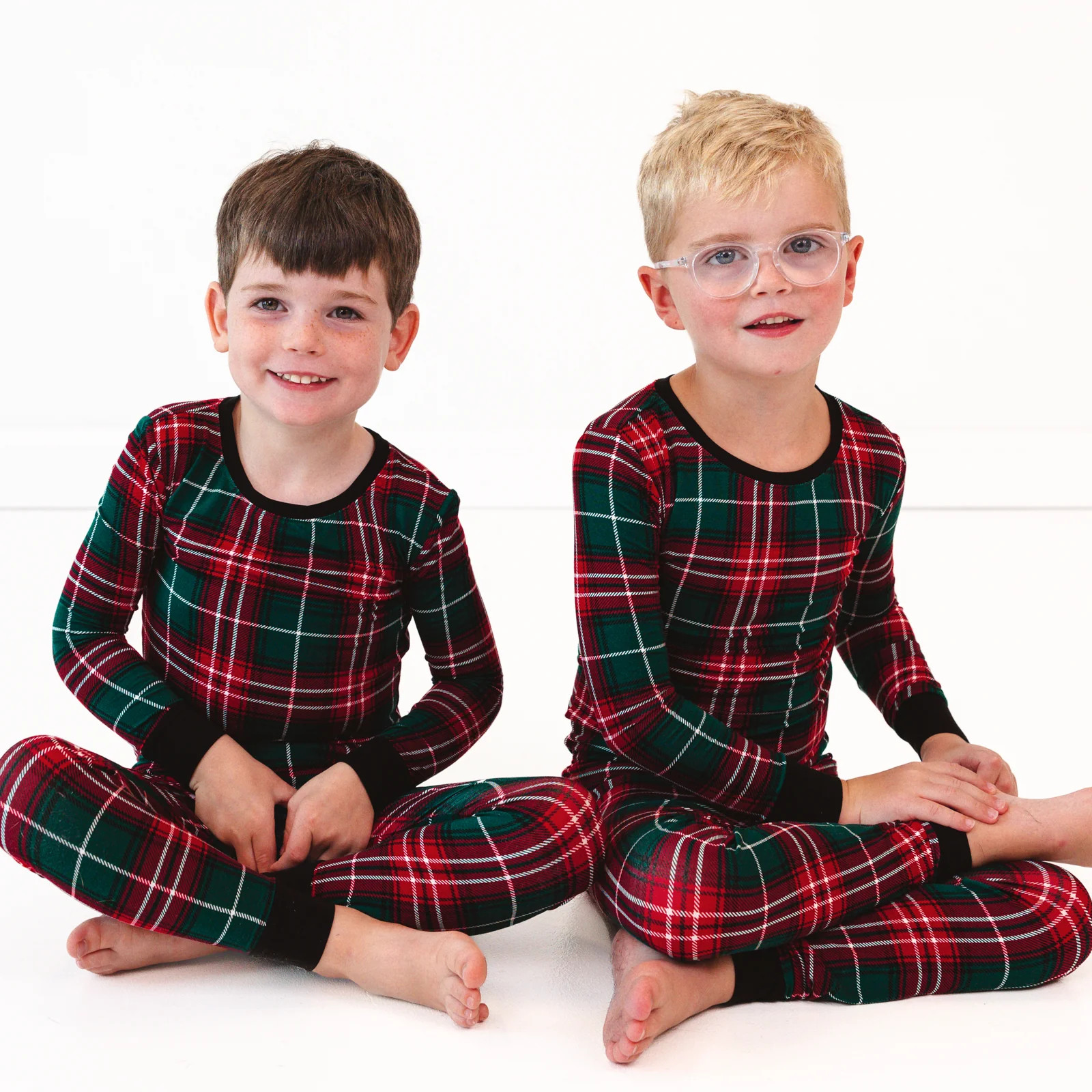 Fireside Plaid Two-Piece Pajama Set | Little Sleepies