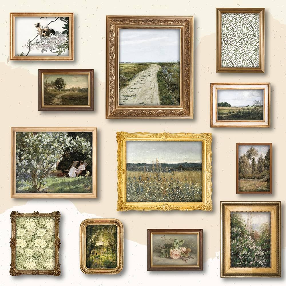 97 Decor Vintage Wall Art Prints - Vintage French Country Decor, Vintage Prints for Wall Decor, C... | Amazon (US)