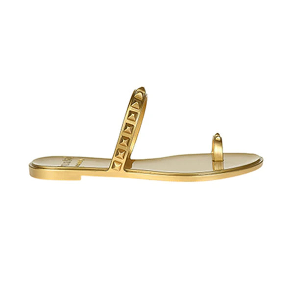 Maria Flat Jelly Sandals - Metallic Jelly | Carmen Sol