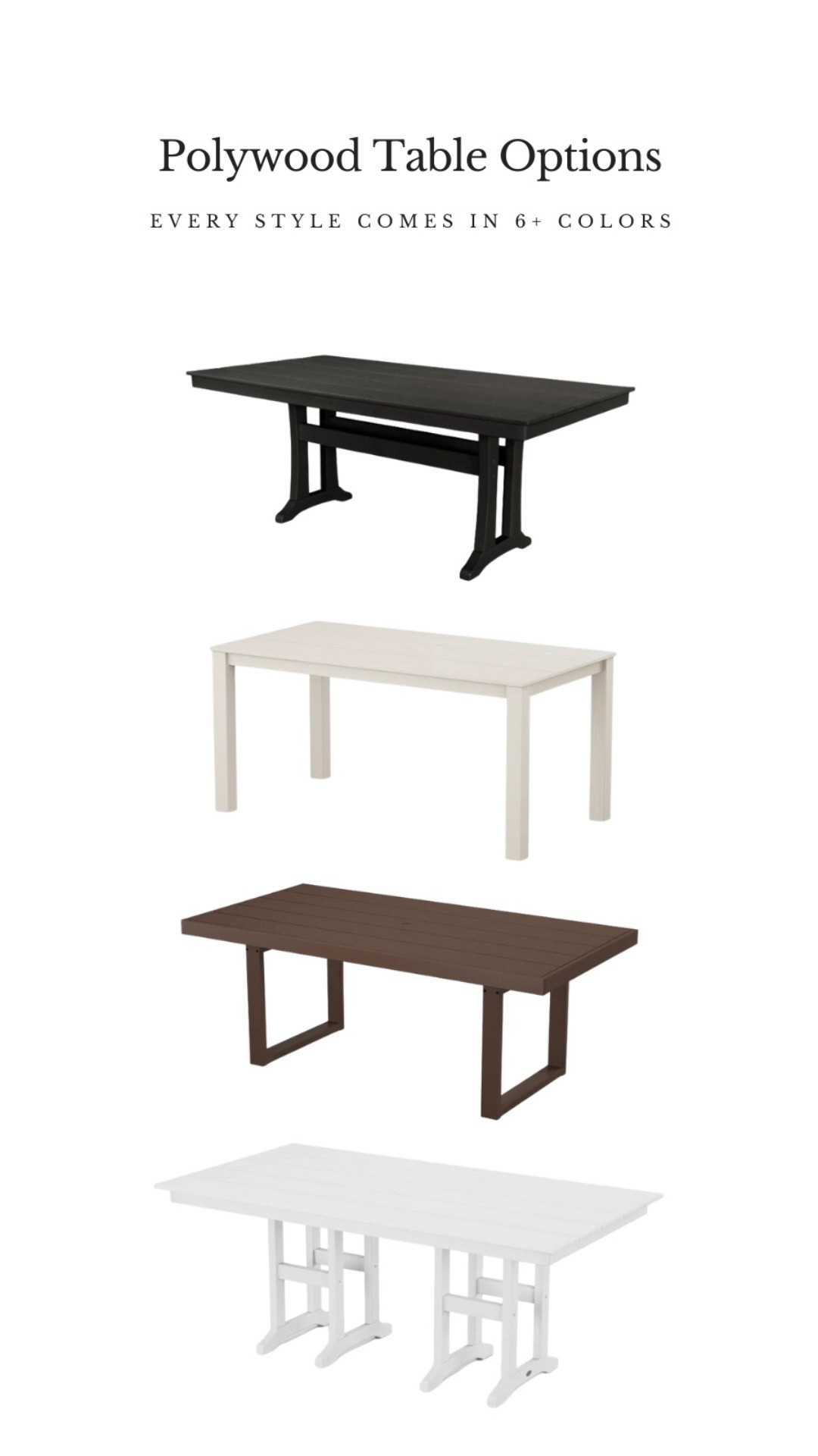 Outdoor doing tables that are + UV-resistant, durable, American made, and backed by a 20-year warranty! 

#LTKSeasonal #LTKHome