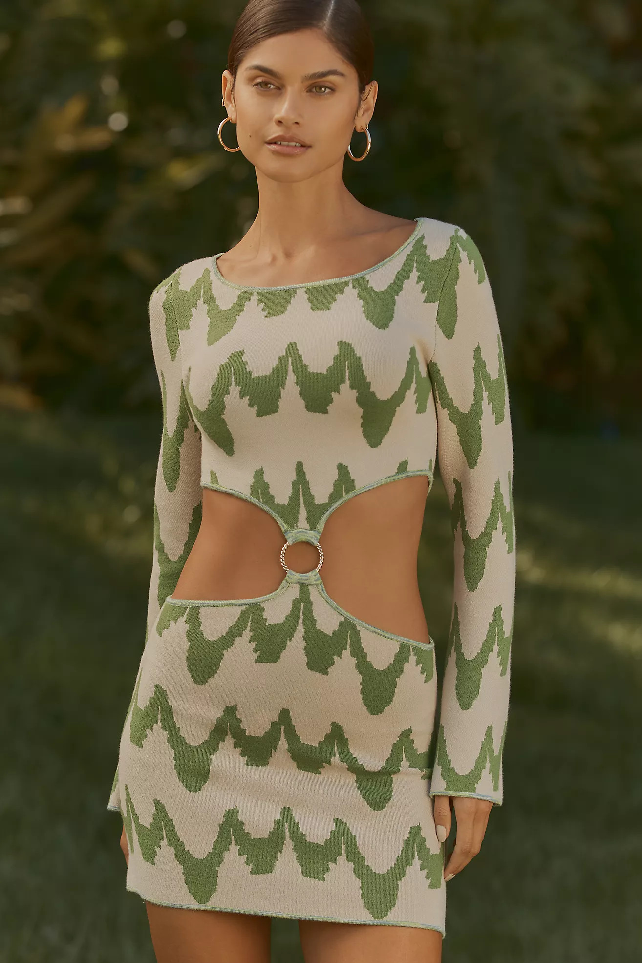 Celandine Long-Sleeve Side-Cutout Sweater Mini Dress | Anthropologie (US)