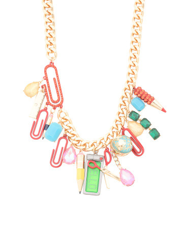 School Charms Drama Necklace | TJ Maxx
