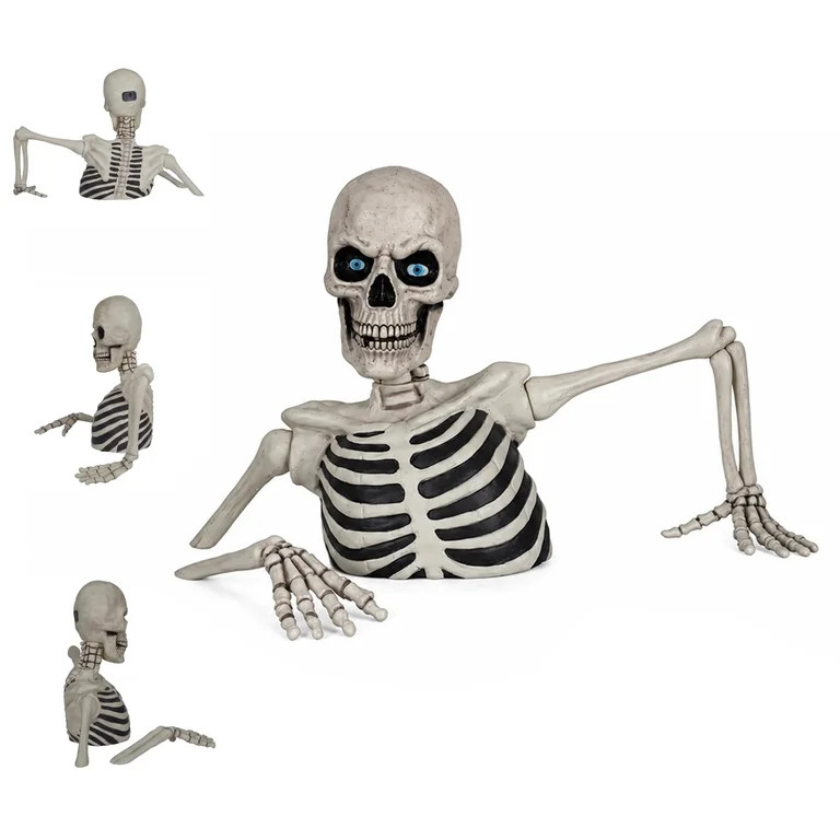 Clearance Halloween Decorations Skeletons, Giant Ground Breaking Skeleton with LCD Eyes, Spooky H... | Walmart (US)