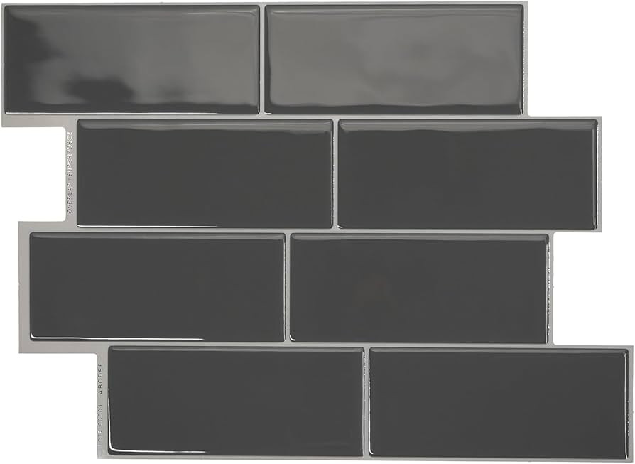 SMART TILES Peel and Stick Backsplash - 5 Sheets of 22.56" x 11.58" - 3D Adhesive Peel and Stick ... | Amazon (US)