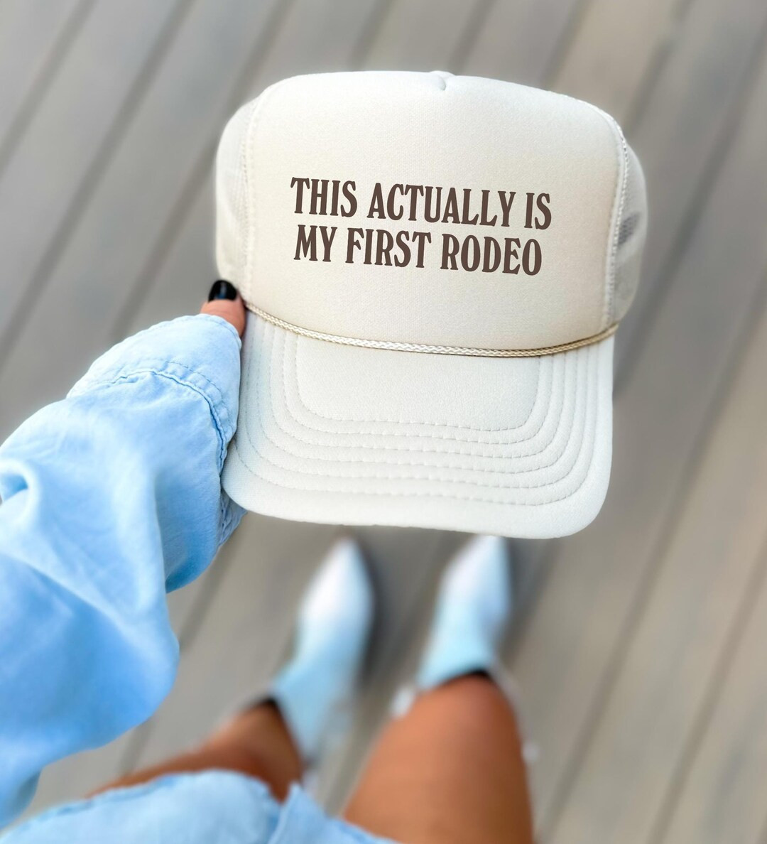 My First Rodeo Trucker Hat, Foam Funny Trucker Cap Western Gift Cowgirl Hat Gift Funny - Etsy | Etsy (US)