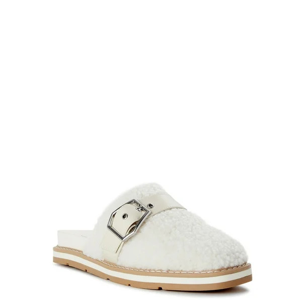 Time and Tru Women's Buckled Mule Slides - Walmart.com | Walmart (US)