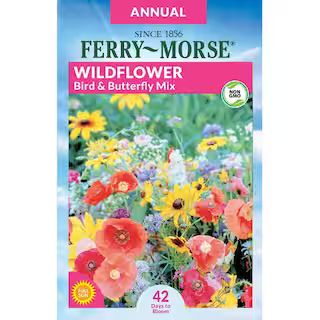 Ferry-Morse Wildflower Bird and Butterfly Mix Seed 2179 - The Home Depot | The Home Depot