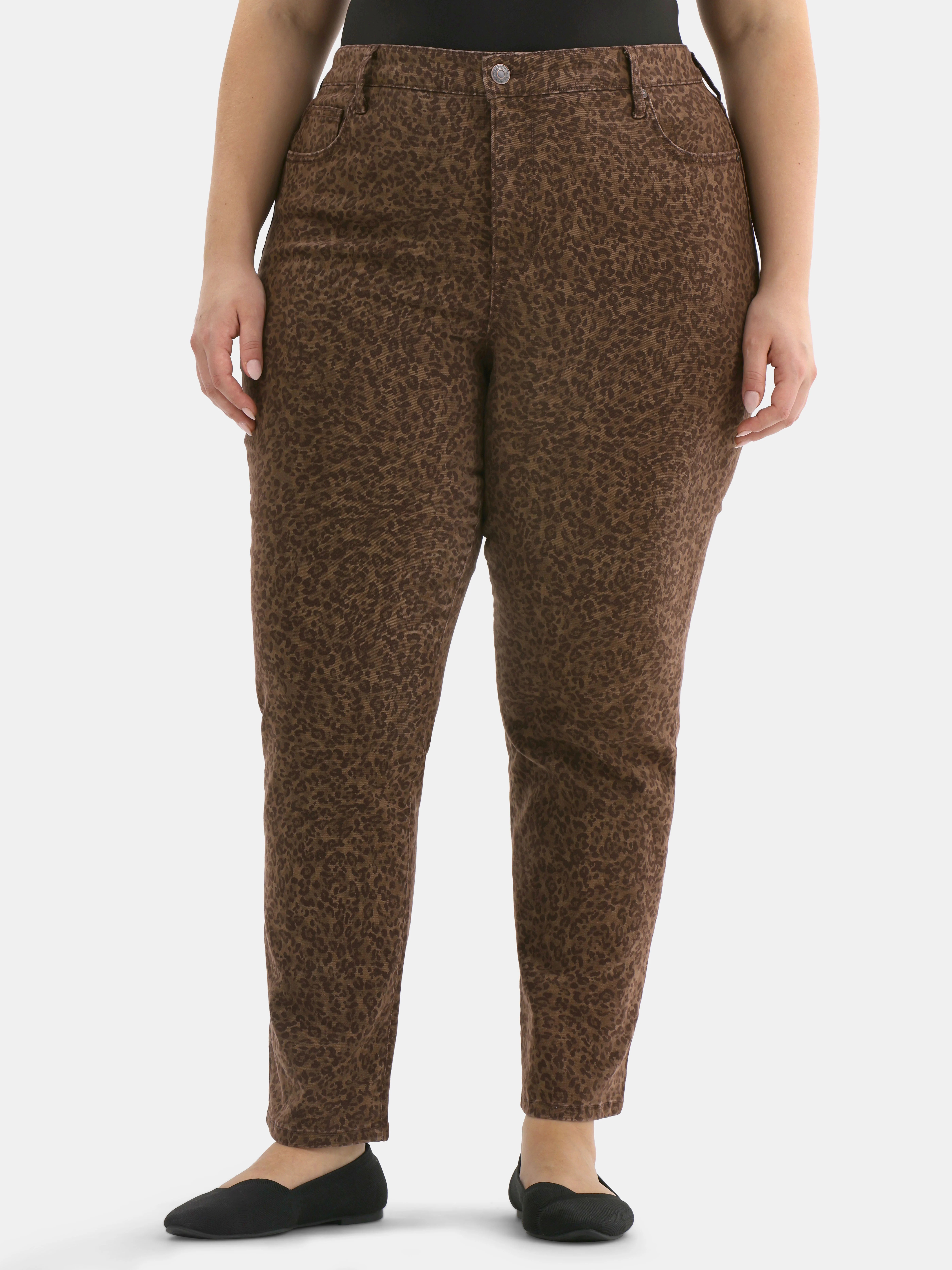 Terra & Sky Women's Plus Size Straight High Rise Jeans, Sizes 16W-26W | Walmart (US)