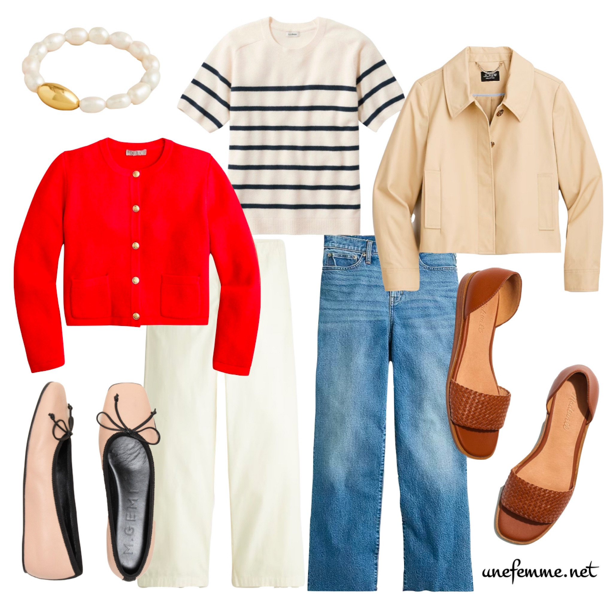 A classic casual capsule wardrobe for spring with lady jackets & ballet flats

#LTKSeasonal