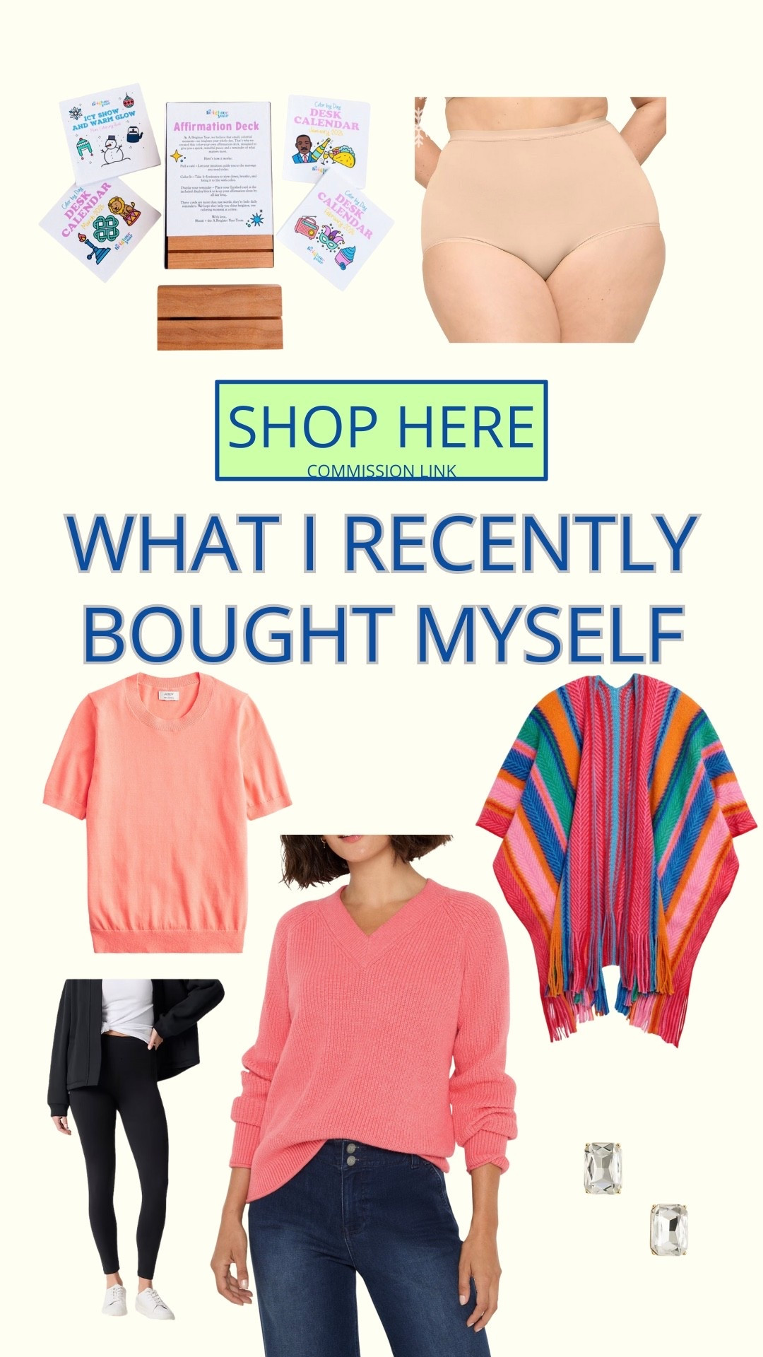 The product in the top left is from A Brighter Year. It’s their subscription box. 

The colorful cape came in and it’s soft and beautiful. I plan to use it in my classroom when I get chilly. 

I ordered everything in XXL

#LTKPlusSize #LTKOver40 #LTKSeasonal