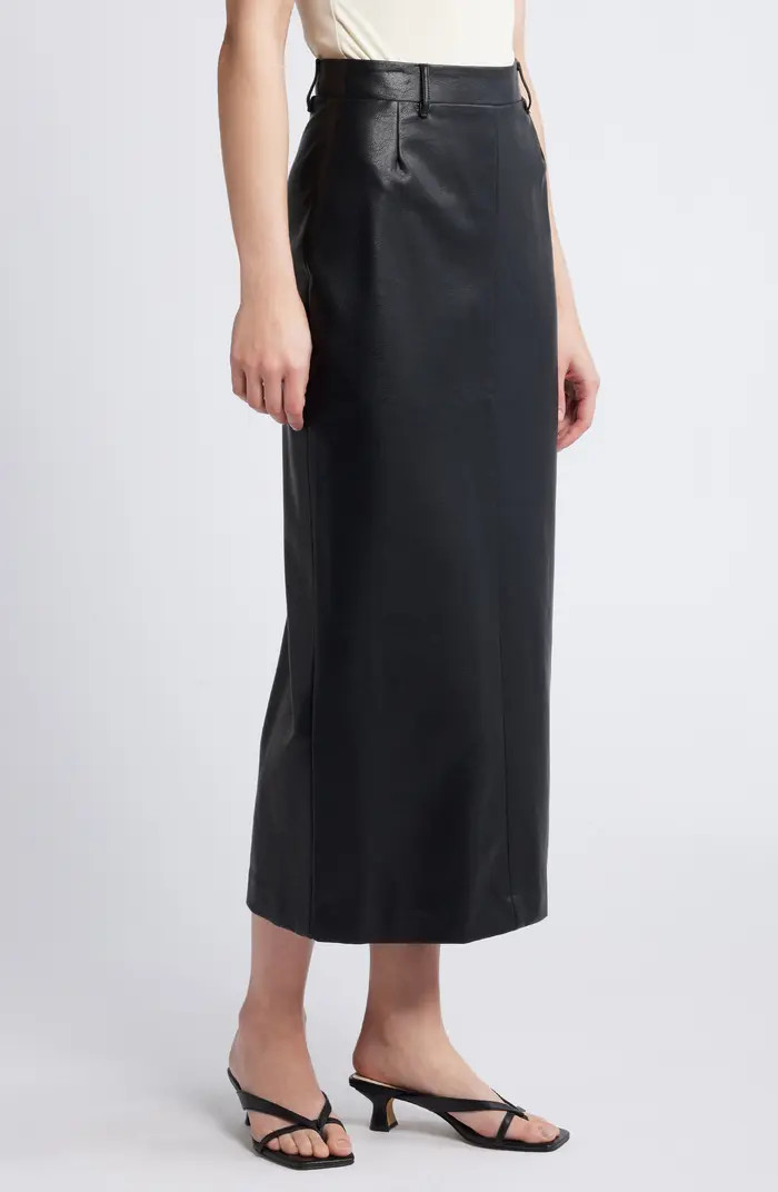 Pixie Market Yve Faux Leather Maxi Skirt | Nordstrom | Nordstrom