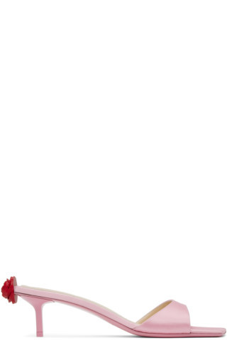 Pink Square Mules | SSENSE