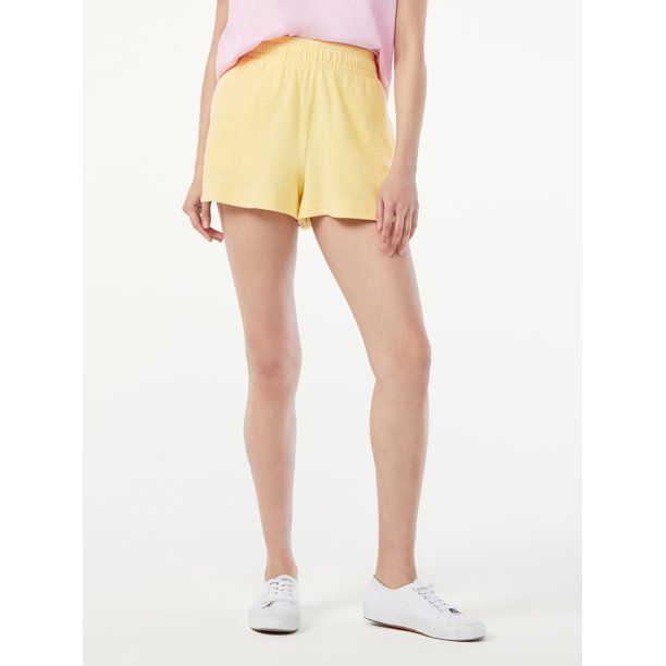 Free Assembly Women's Cotton Shorts with Side Slits - Walmart.com | Walmart (US)