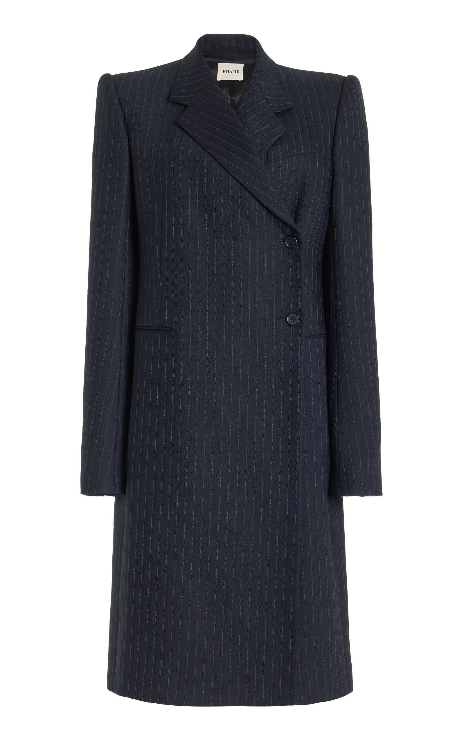 Kento Pinstriped Wool-Cotton Coat | Moda Operandi (Global)
