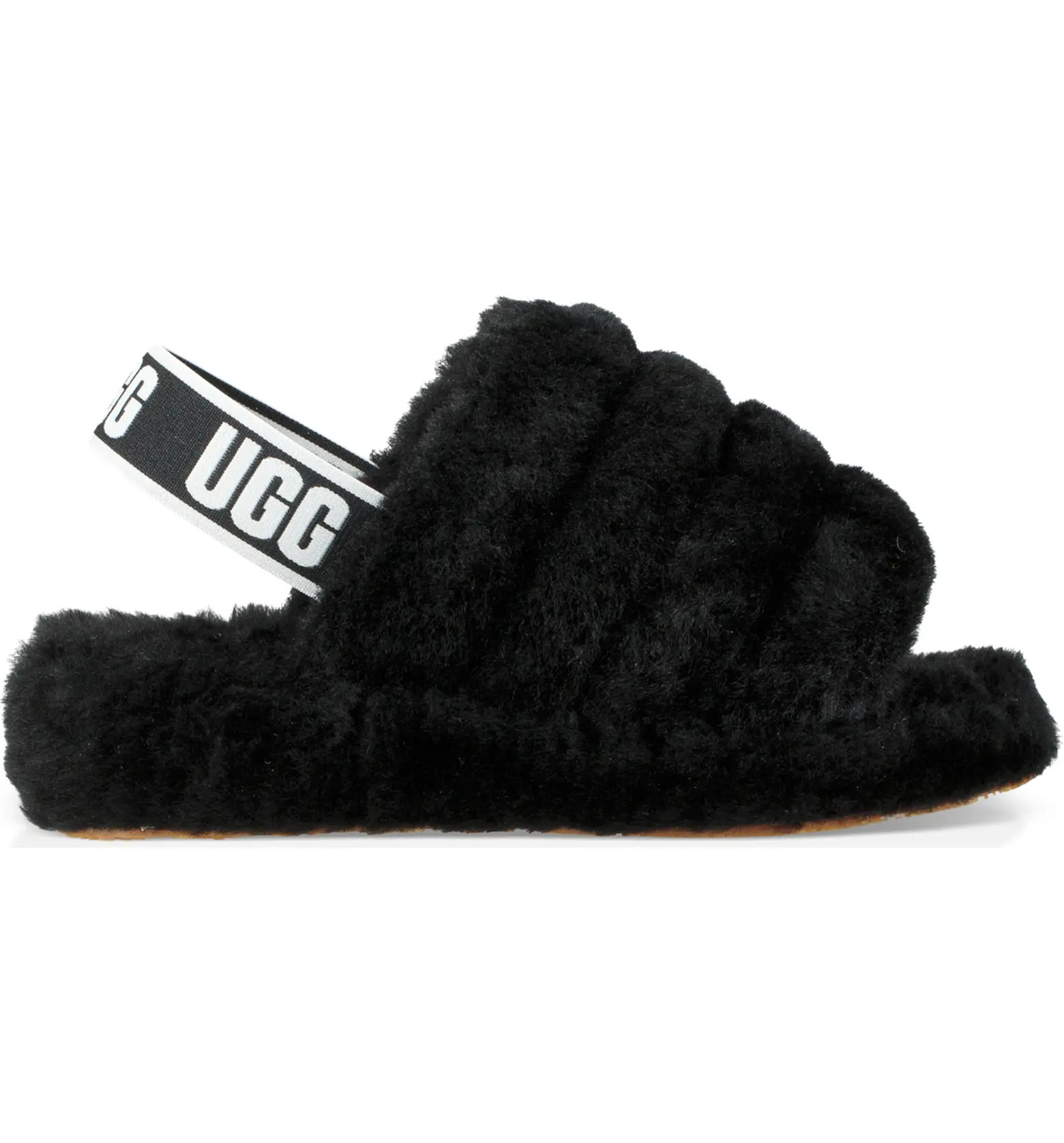 UGG® Fluff Yeah Genuine Shearling Slingback Sandal | Nordstrom | Nordstrom