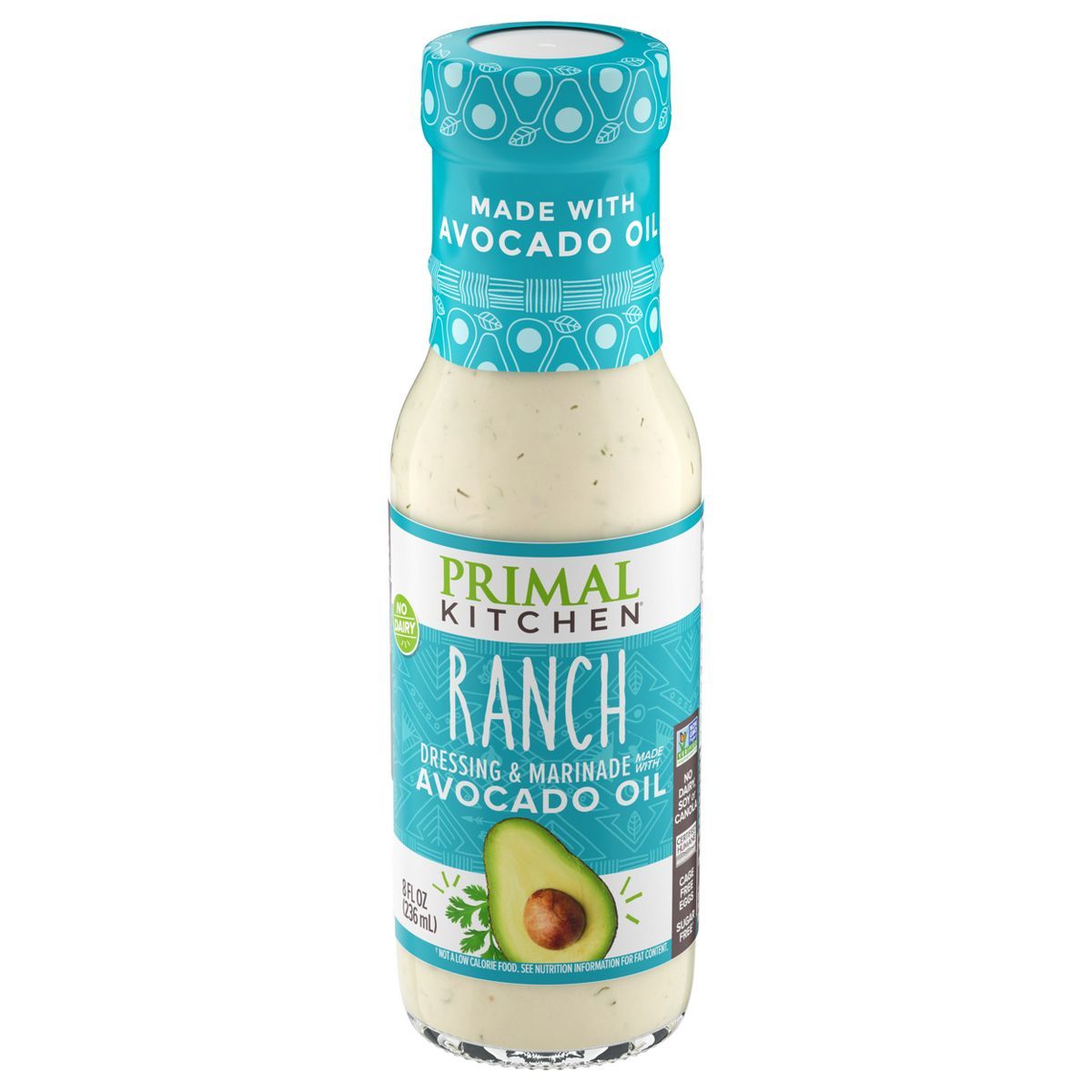 Primal Kitchen Dairy-Free Ranch Dressing with Avocado Oil - 8fl oz | Target