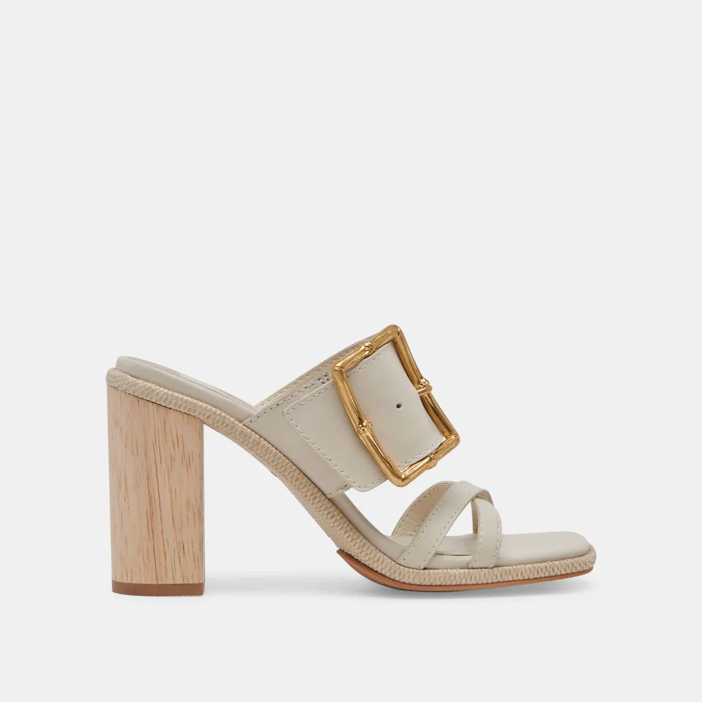 ONNIE WIDE HEELS SAND LEATHER | DolceVita.com