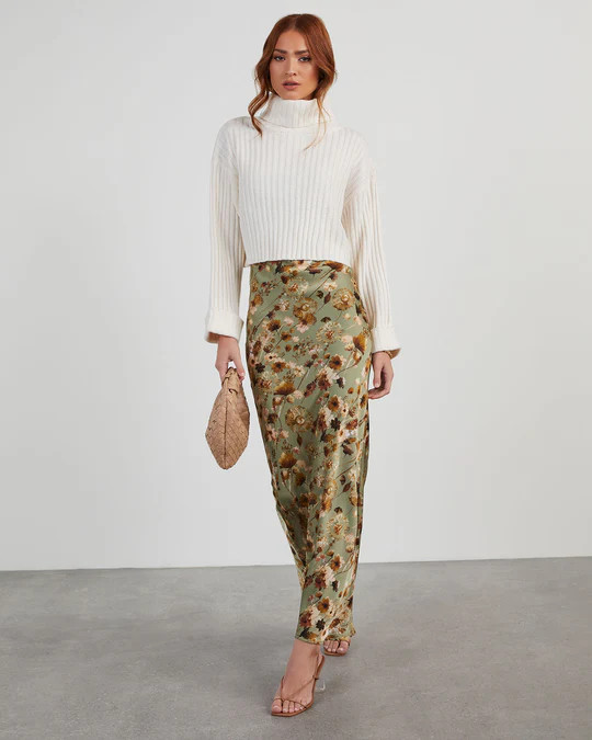 Lyons Cowl Neck Floral Slip Maxi Dress | VICI