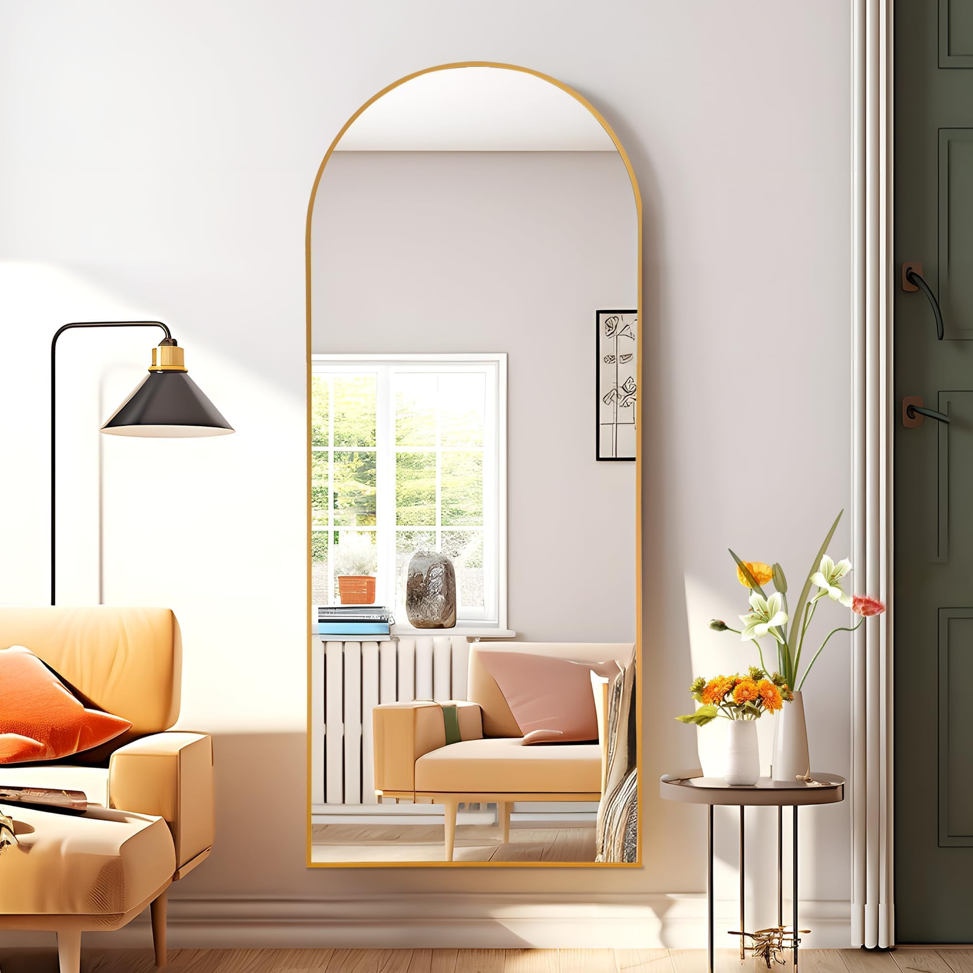 Arched Wall Mirror for Bathroom,Mirrors for Wall,24''x36'',Vanity Mirror for Bedroom Dresser, Ent... | Amazon (US)