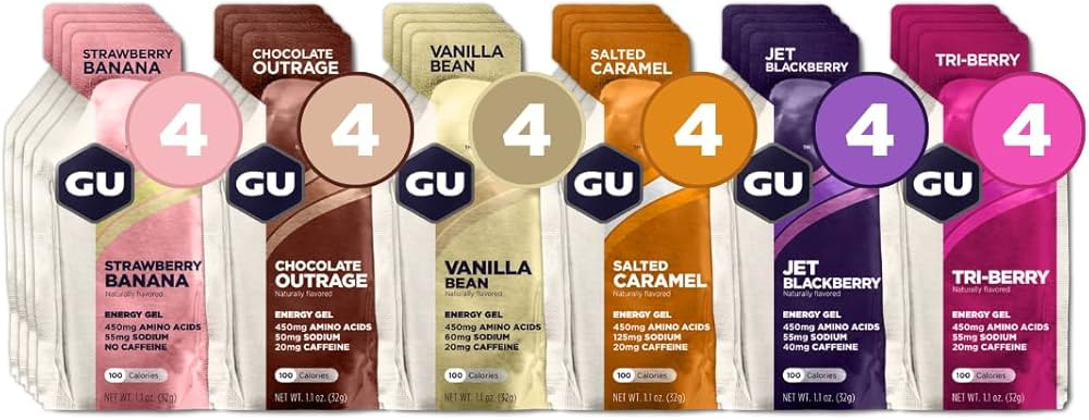 GU Energy Original Sports Nutrition Energy Gel, Vegan, Gluten-Free, Kosher, and Dairy-Free On-the... | Amazon (US)