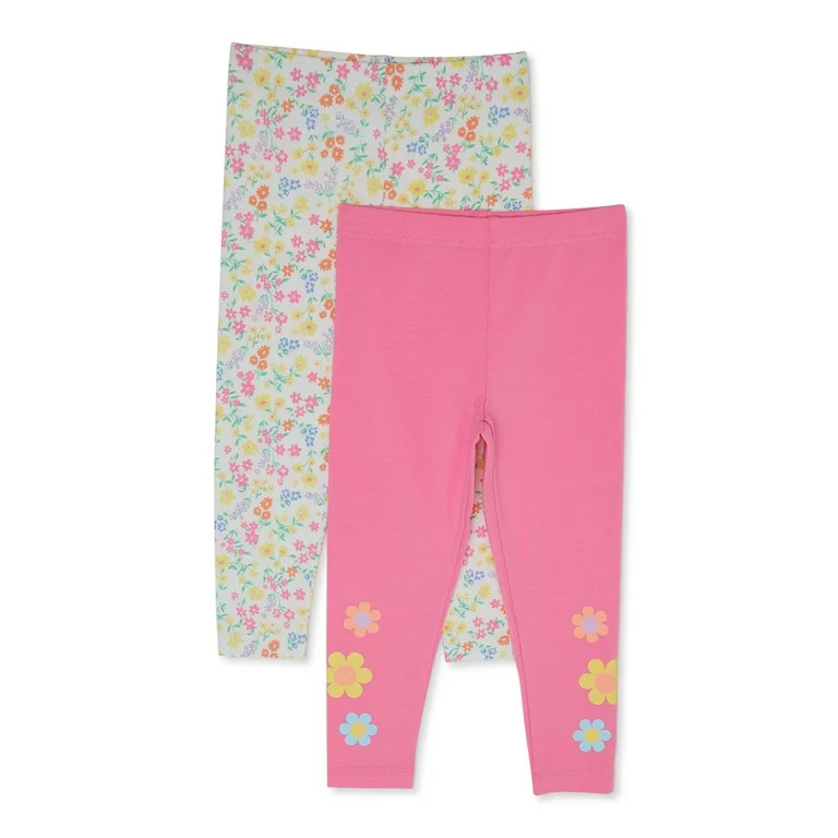 365 Kids from Garanimals Girls’ Leggings, 2-Pack, Sizes 4-10 | Walmart (US)