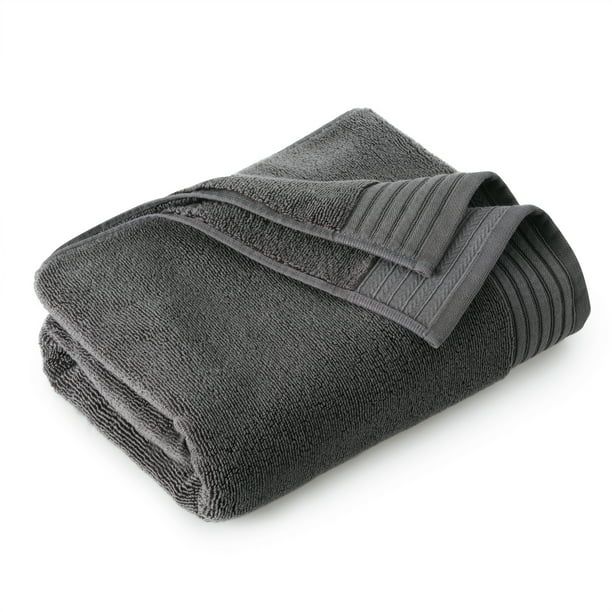 Hotel Style Hs Egyptian Bath Towel Dark Gray | Walmart (US)