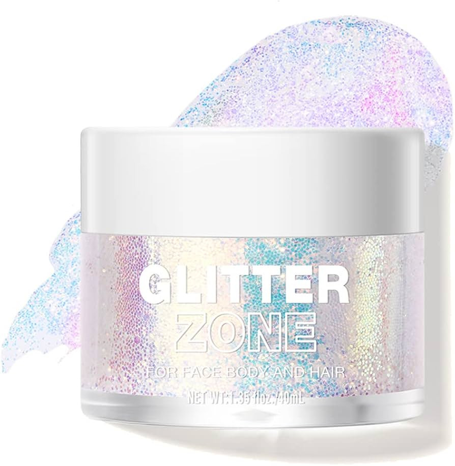 LANGMANNI Holographic Body Glitter Gel for Body, Face, Hair and Lip.Color Changing Glitter Gel Un... | Amazon (US)