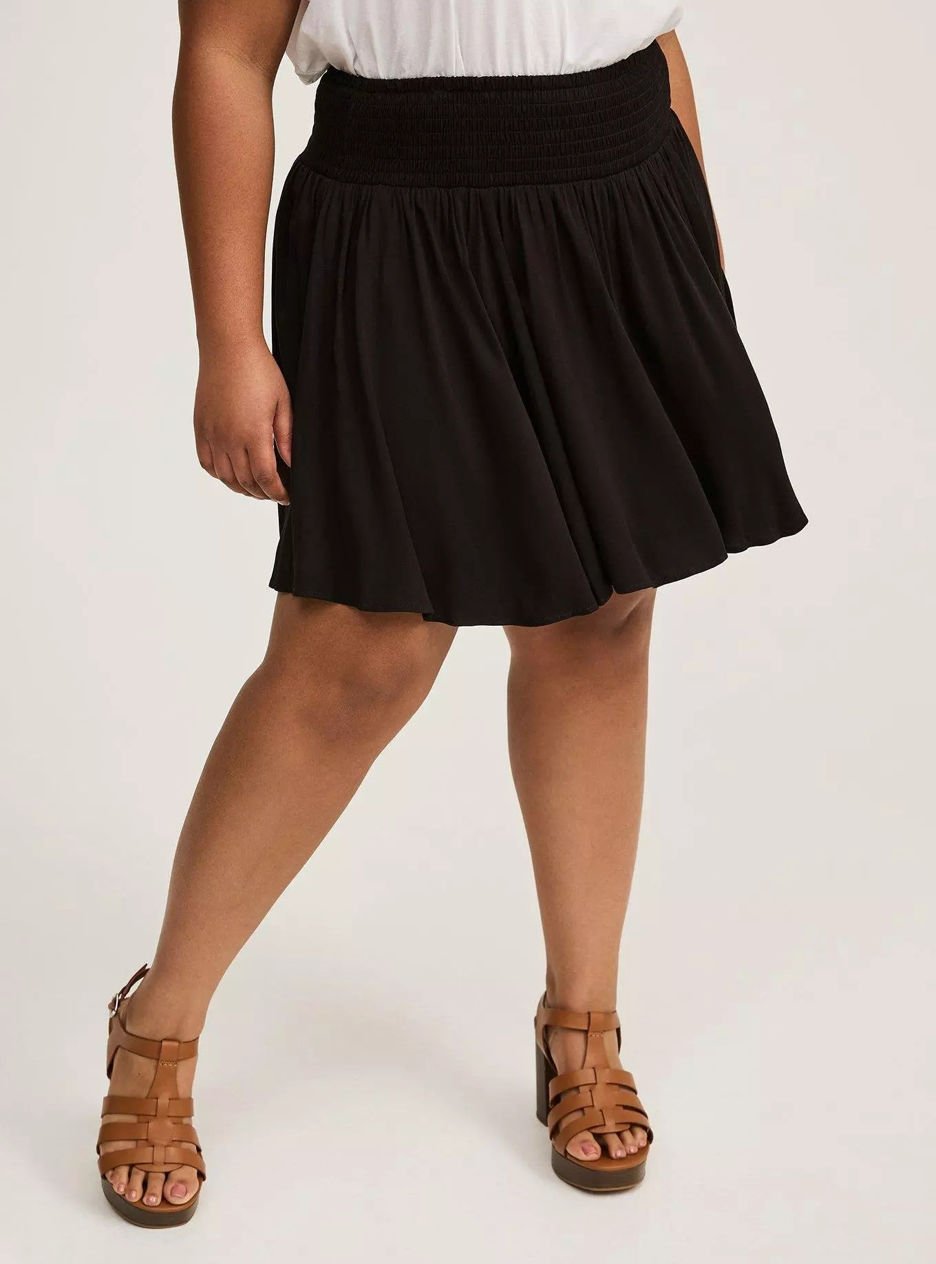 Mini Smocked Skirt with Shorts | Torrid (US & Canada)