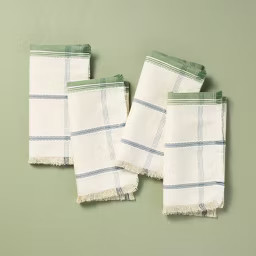 Set of 4 Plaid Cloth Napkins - Hearth & Hand™ with Magnolia | Target